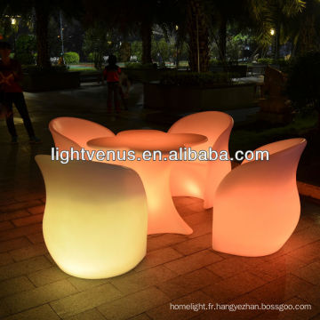 Canapé / chaise multi de changement de couleur LED
